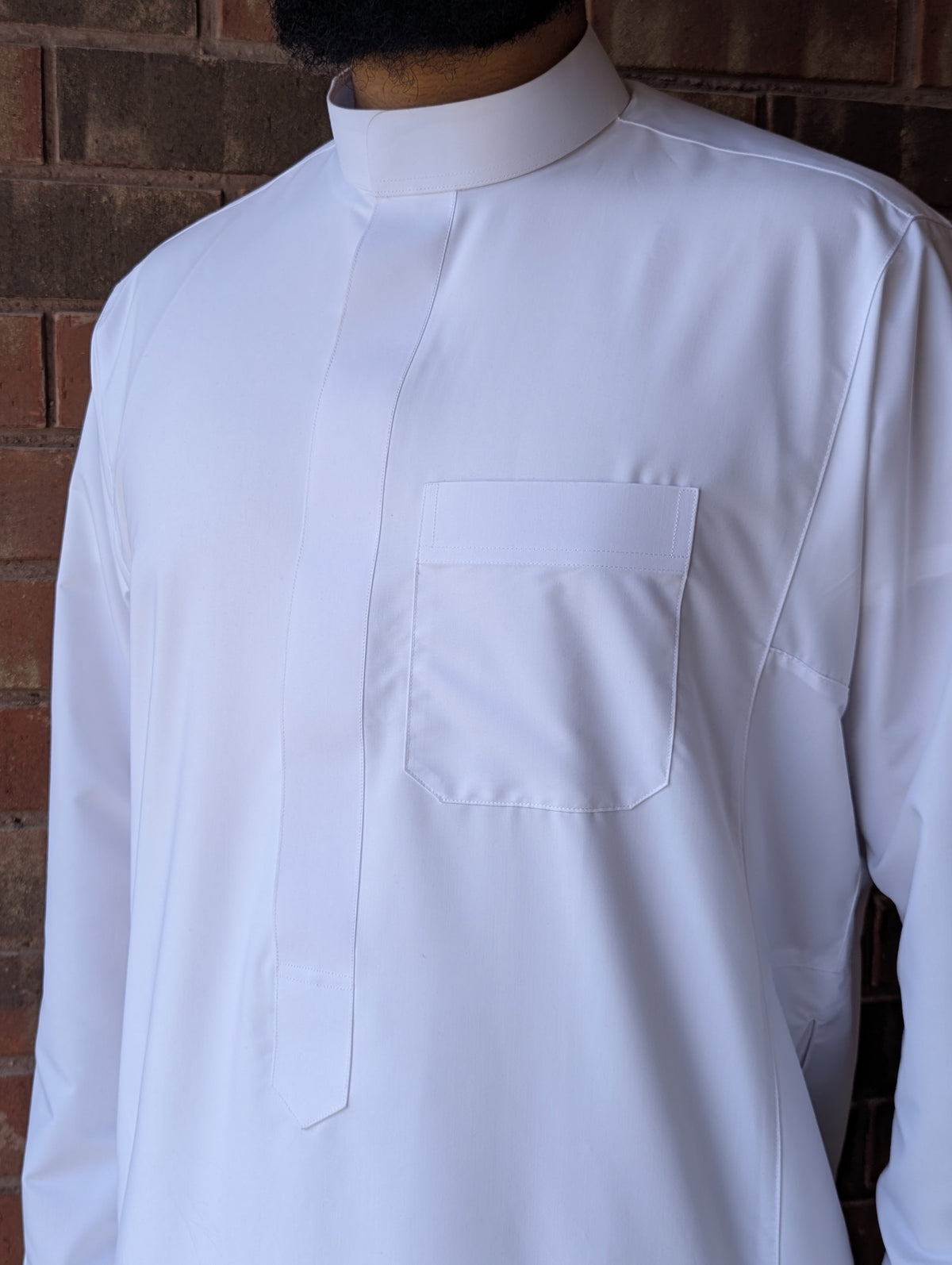 Luxury Saudi Thobe - Jannah White
