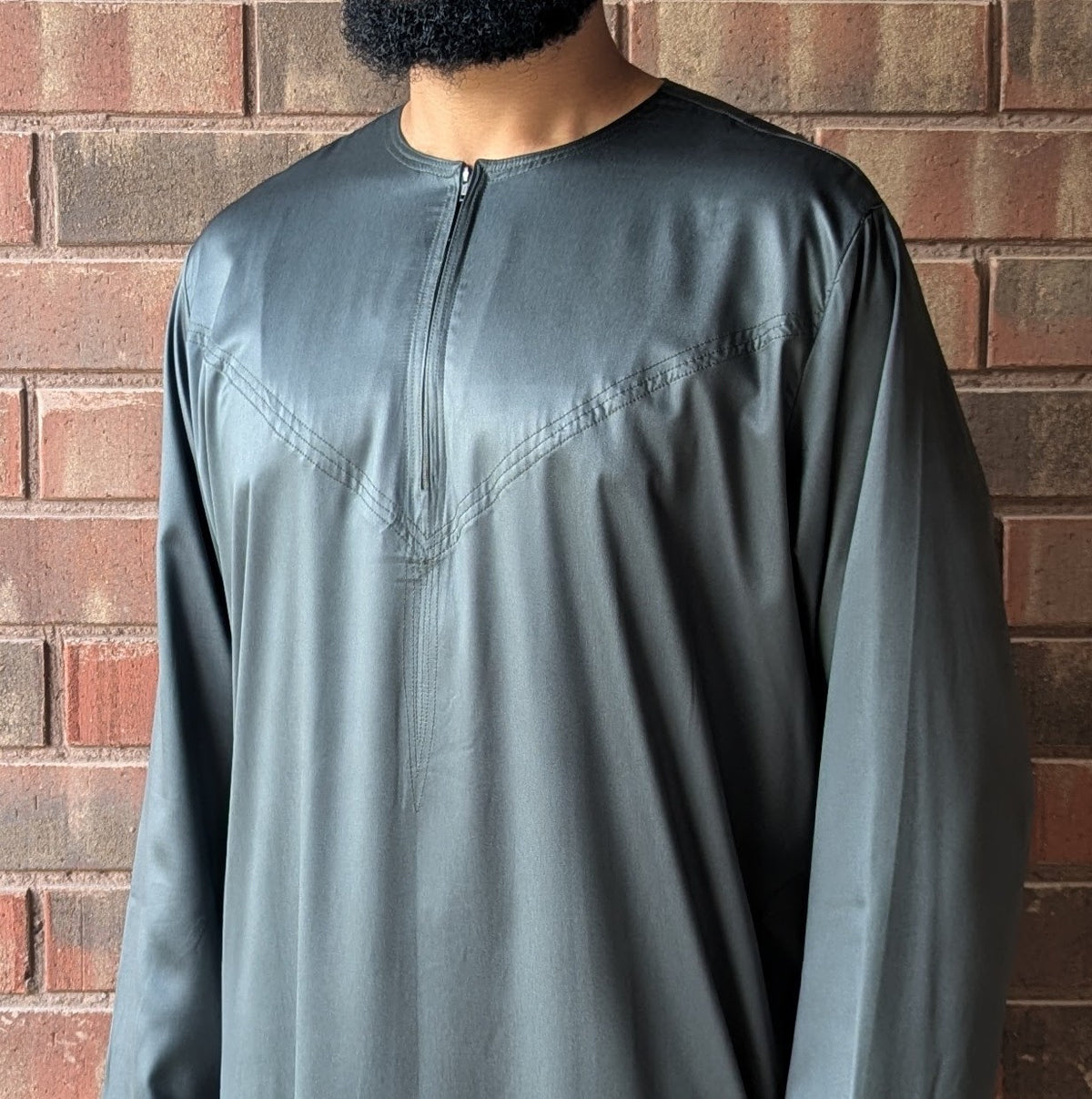 Essential Omani Thobe - Ghabah Green