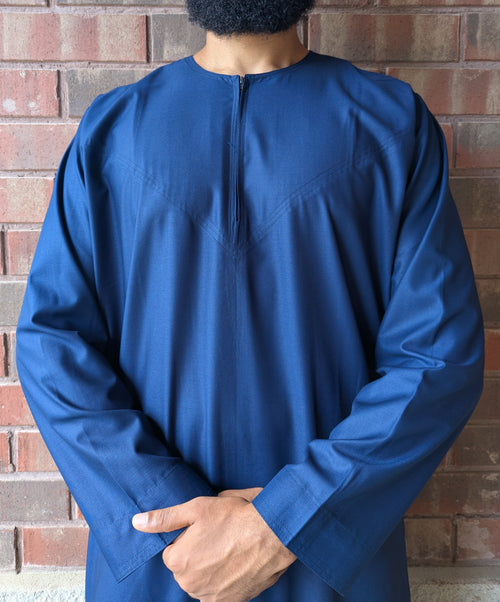 Essential Omani Thobe - Balad Blue