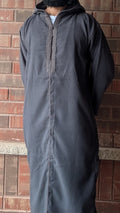 Luxury Moroccan Winter Djellaba - Ghaib Grey