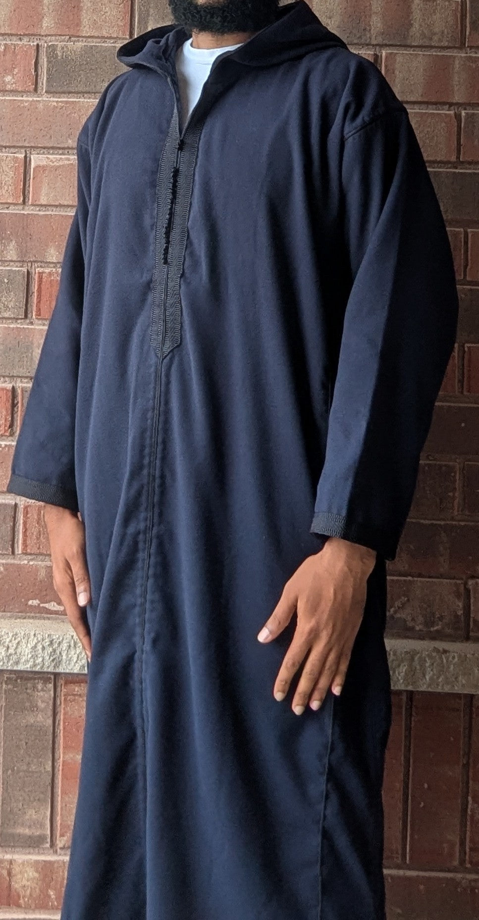 Luxury Moroccan Winter Djellaba - Barakah Blue