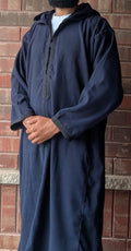 Luxury Moroccan Winter Djellaba - Barakah Blue