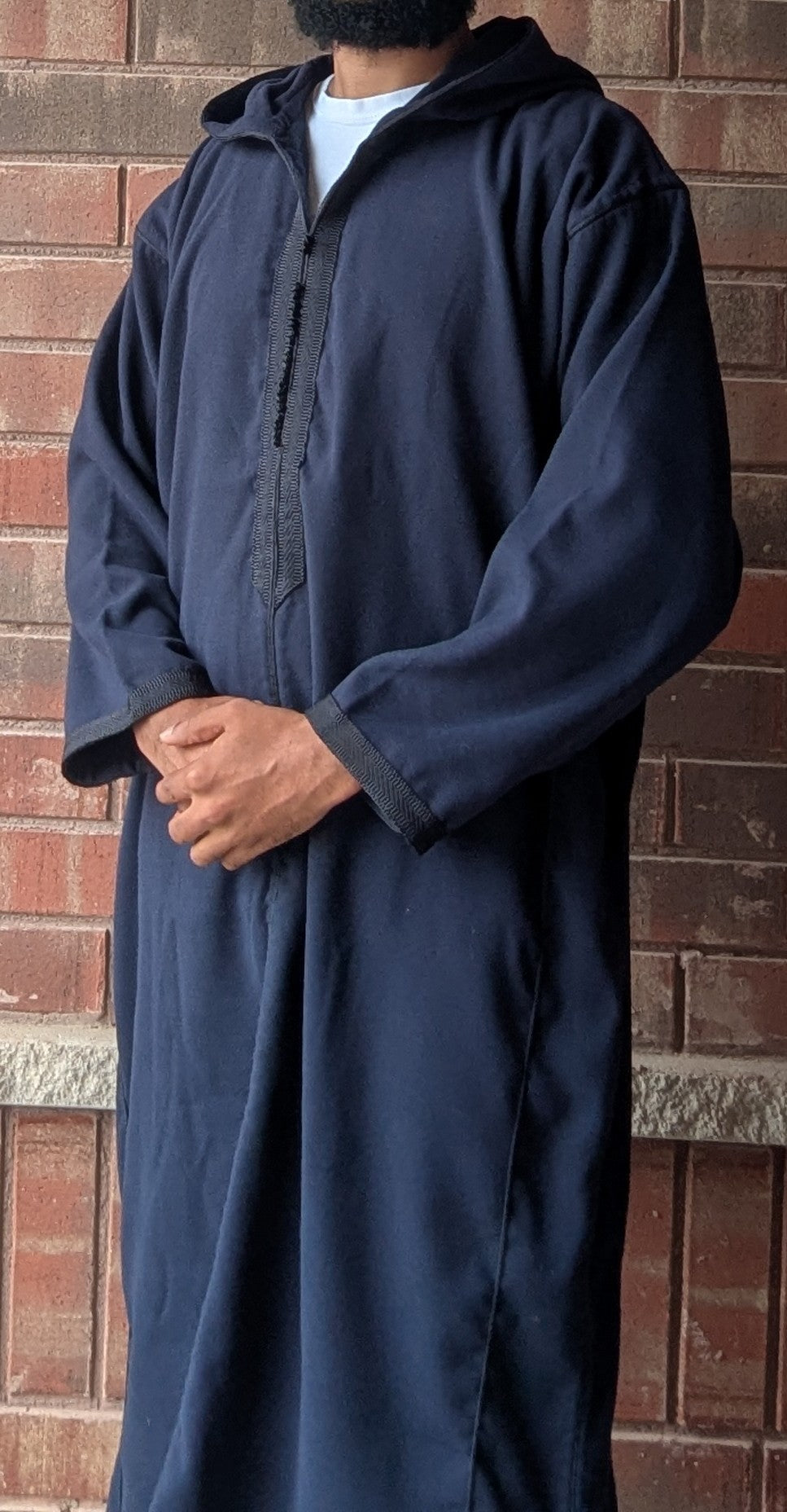 Luxury Moroccan Winter Djellaba - Barakah Blue