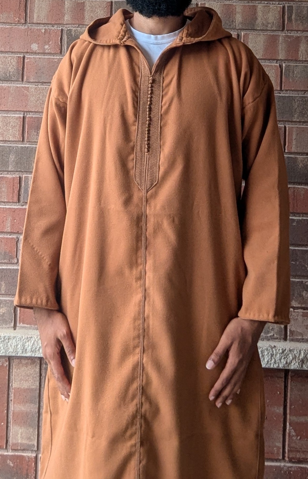 Luxury Moroccan Winter Djellaba - Karimah Camel