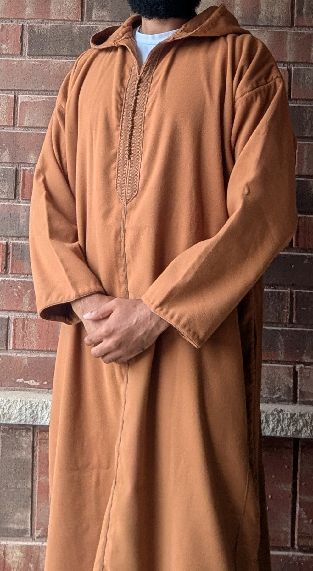 Luxury Moroccan Winter Djellaba - Karimah Camel
