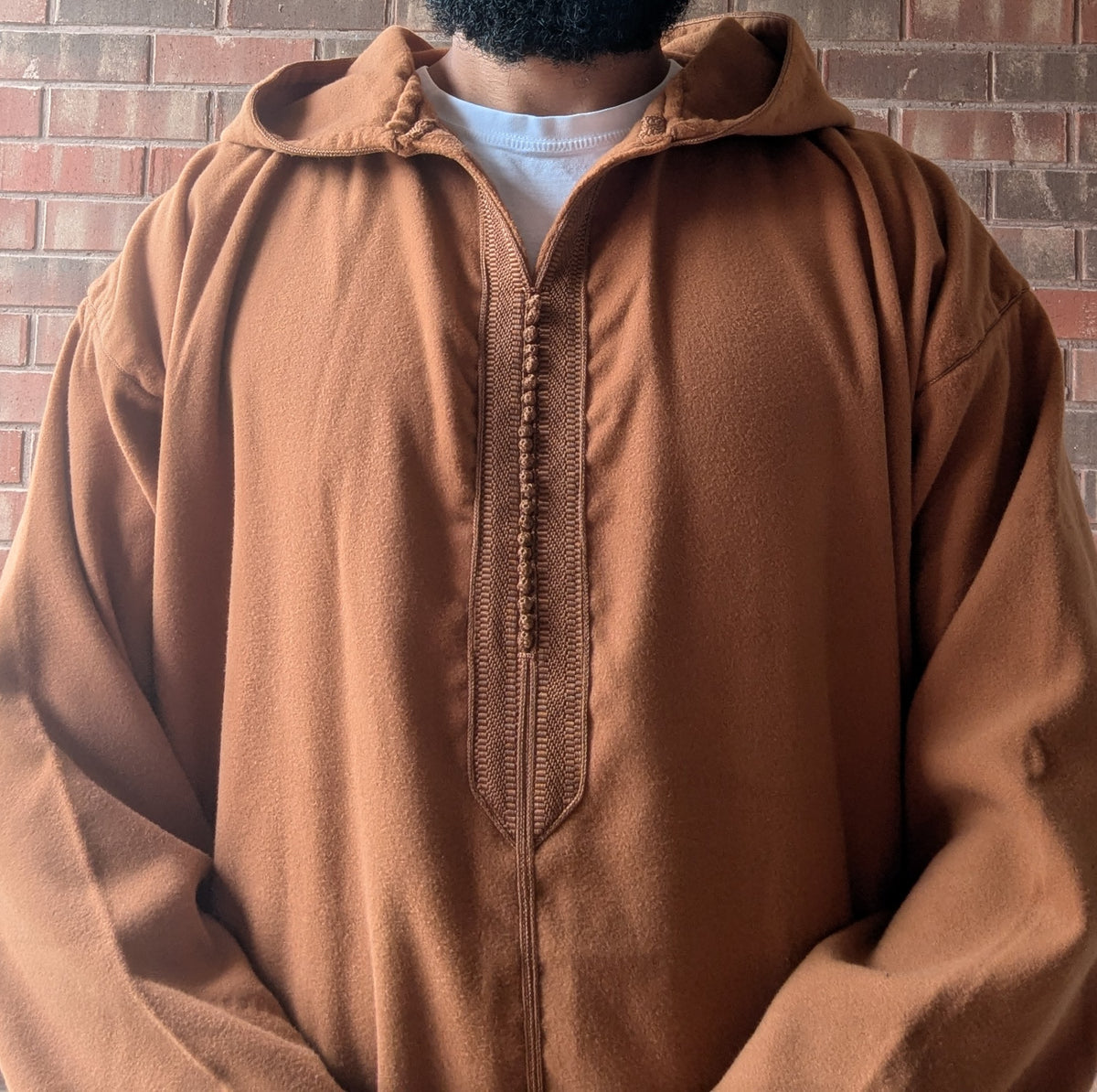 Luxury Moroccan Winter Djellaba - Karimah Camel